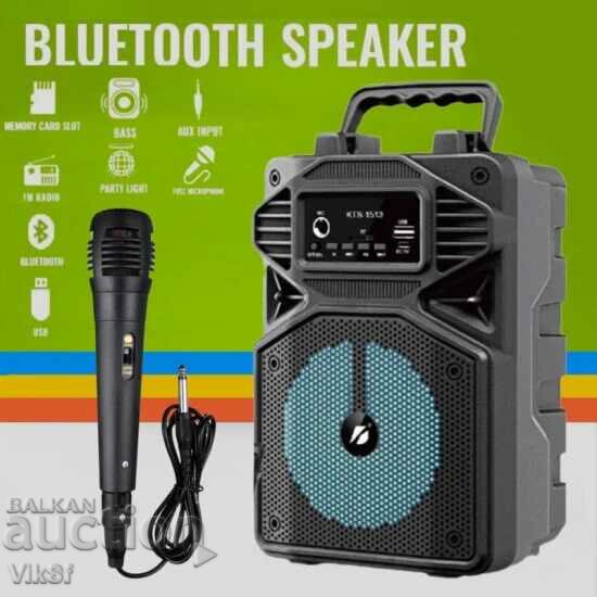 Auction  Rechargeable speaker KTS-1513, 4", 5W, Bluetooth, Microphone