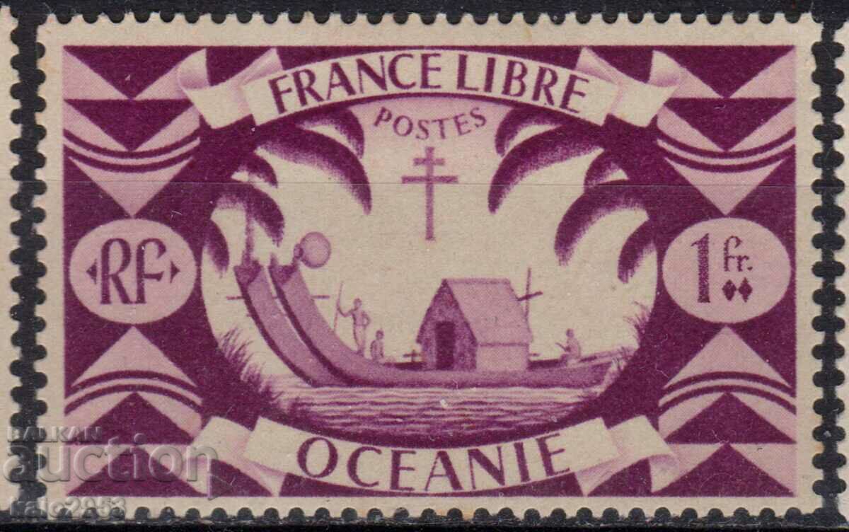 French Oceania-1942-2nd WW-of "Free France", MLH