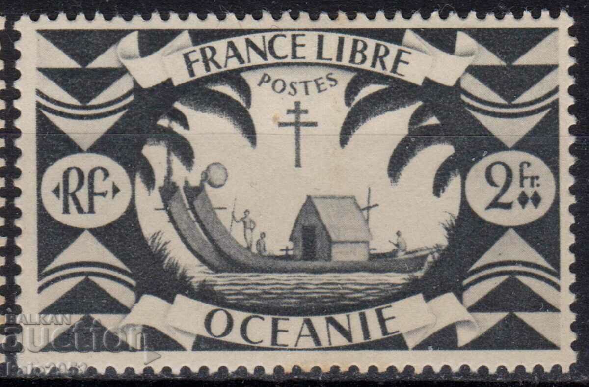 French Oceania-1942-2nd WW-of "Free France", MLH