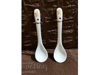 Porcelain spoons. Kit