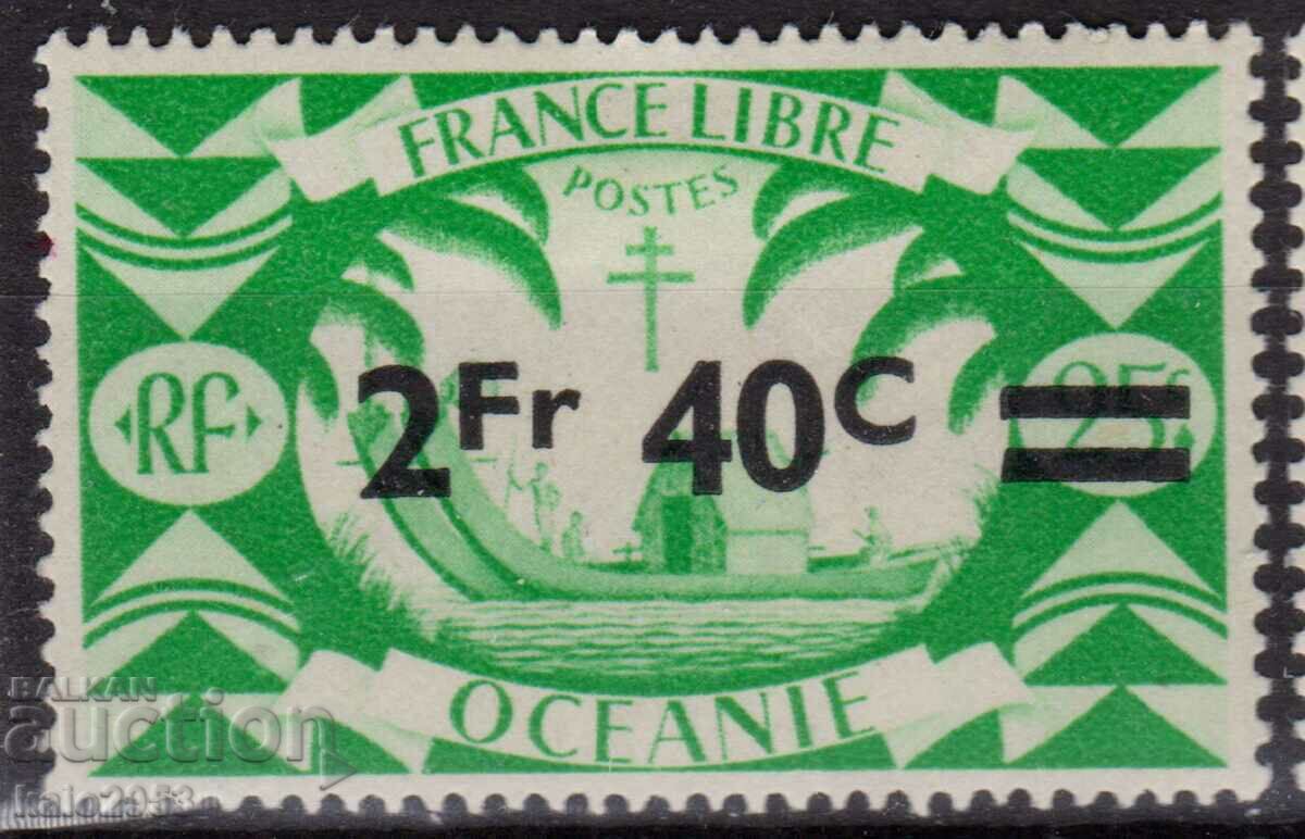 French Oceania-1942-2nd WW-of "Free France", MLH