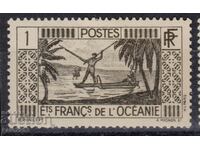 French Oceania-1934-Regular-Harpoon Fishing,MLH