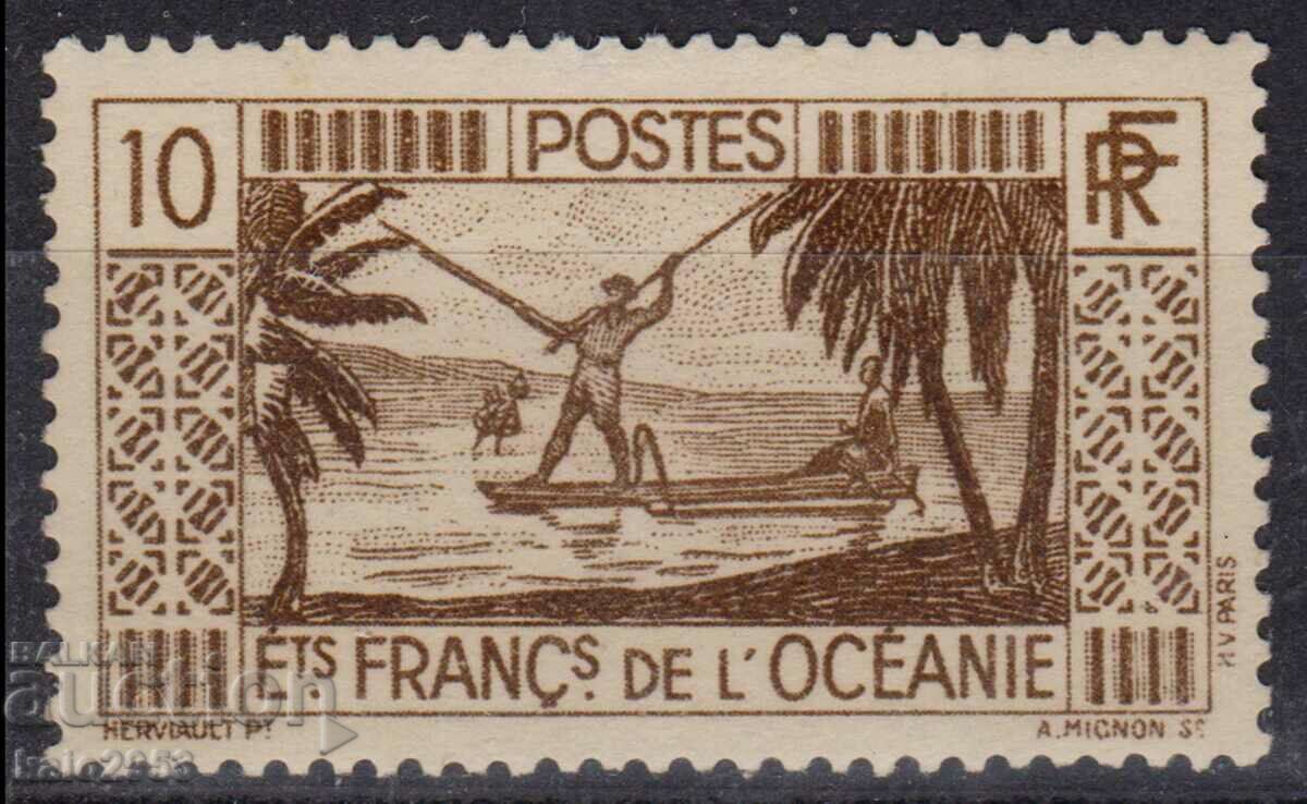 French Oceania-1934-Regular-Harpoon Fishing,MLH