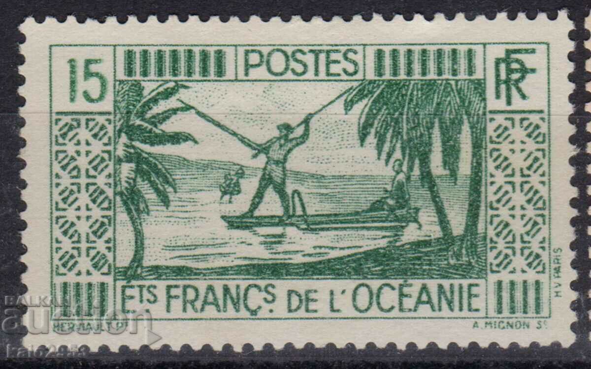 French Oceania-1934-Regular-Harpoon Fishing,MLH