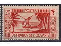 French Oceania-1934-Regular-Harpoon Fishing,MLH