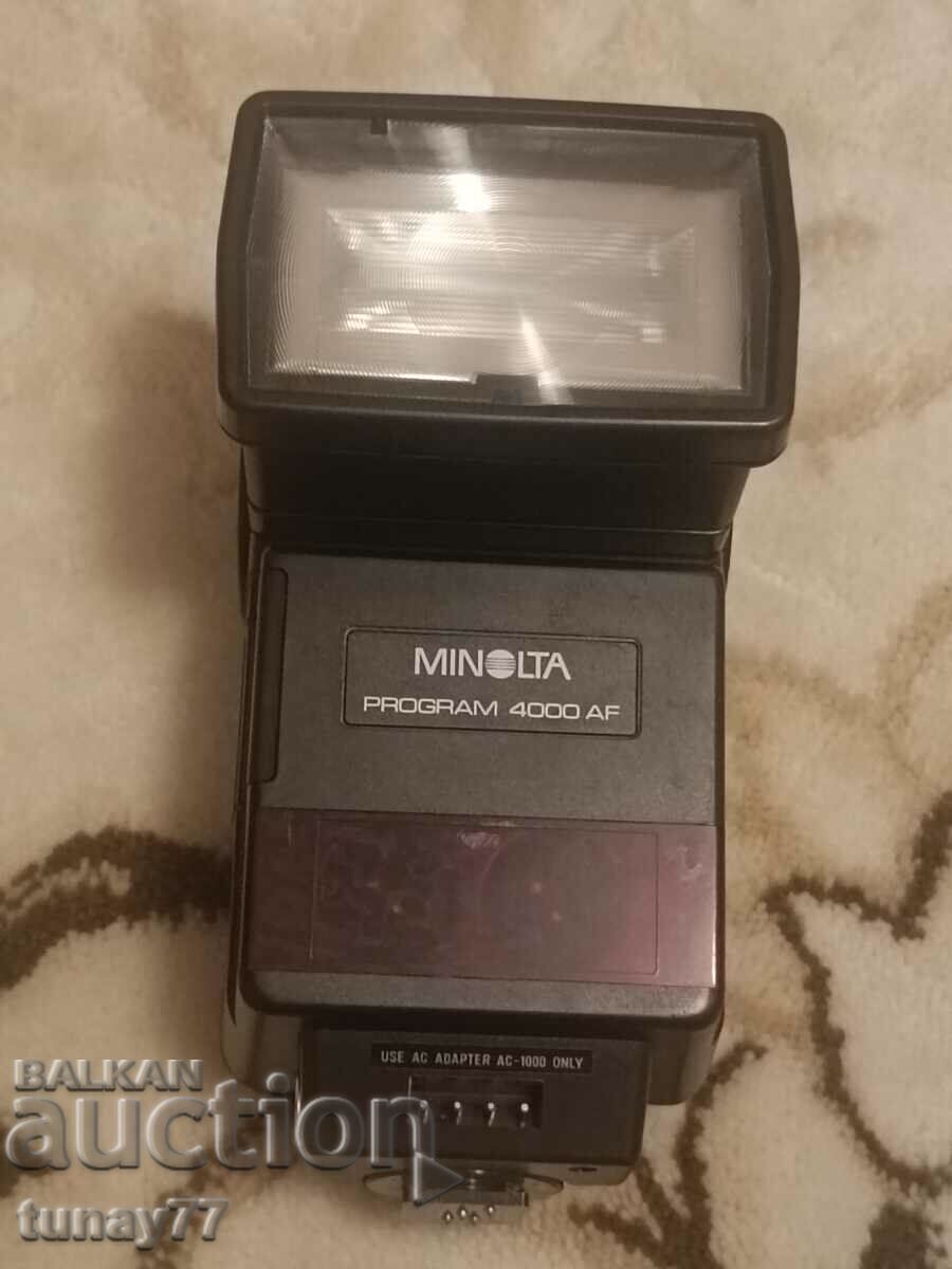 Minolta 4000AF flash for Maxxum 5000, 7000, 9 camera