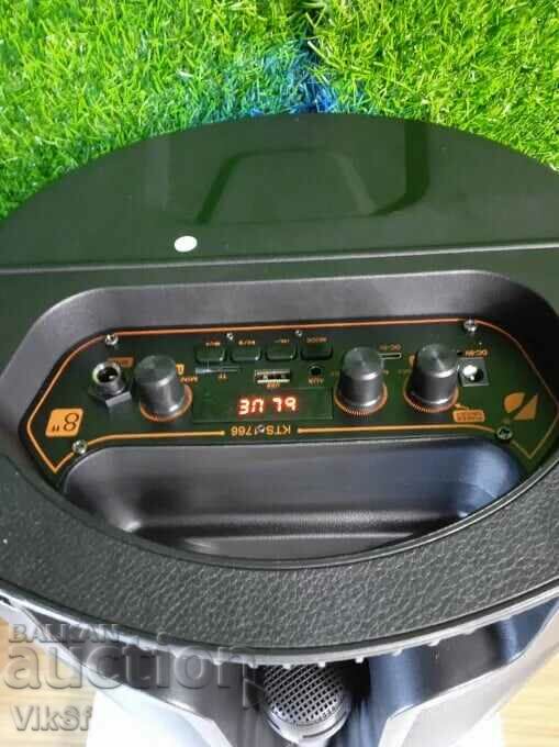 Auction Karaoke speaker with Bluetooth KTS-1766 8'' and microphone Auction Karaoke speaker with Bluetooth KTS-1766 8'' and microphone
