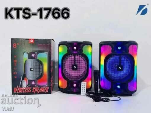 Delivery of Karaoke speaker with Bluetooth KTS-1766 8'' and microphone Delivery of Karaoke speaker with Bluetooth KTS-1766 8'' and microphone