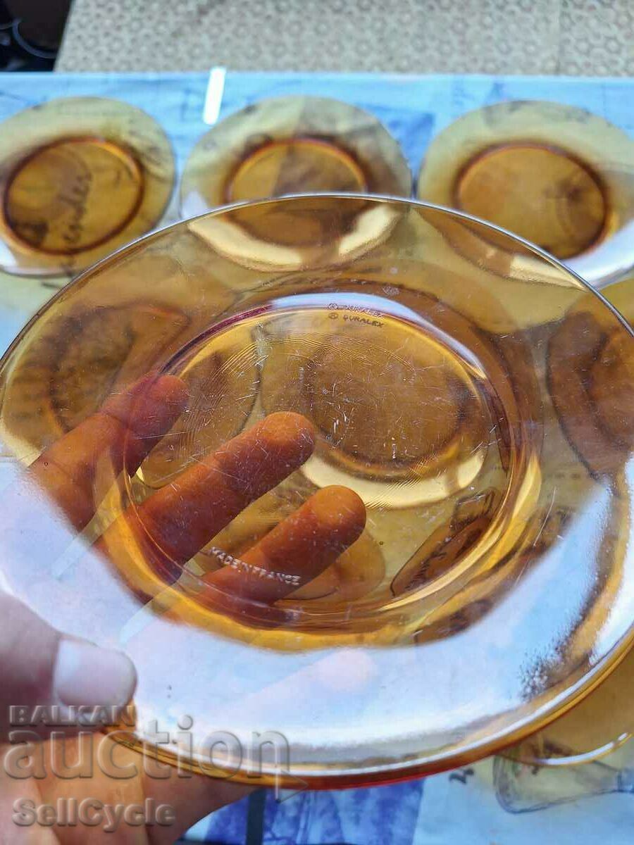 Auction ✅ GLASS PLATES - YELLOW ❗ Auction ✅ GLASS PLATES - YELLOW ❗