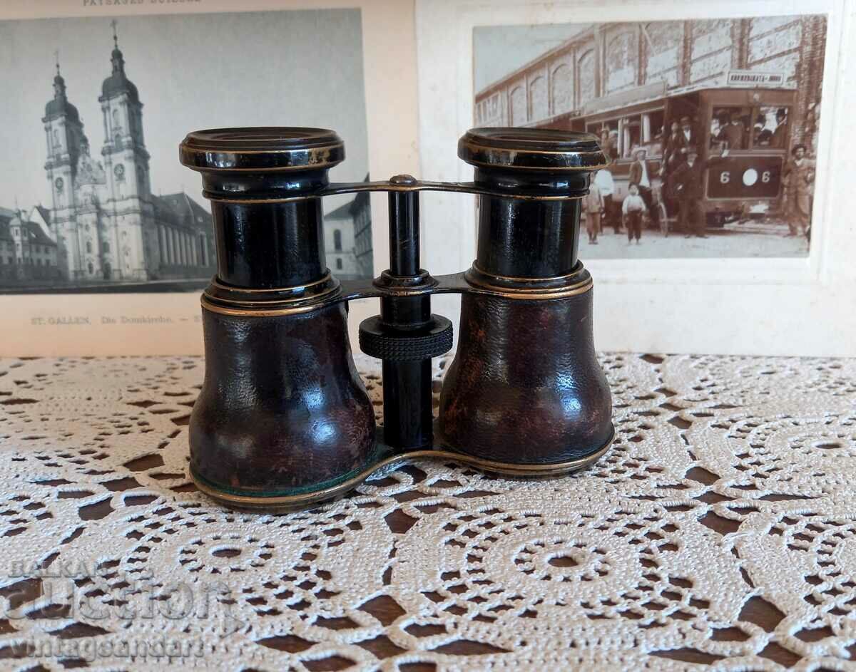 Antique binoculars, preserved, working