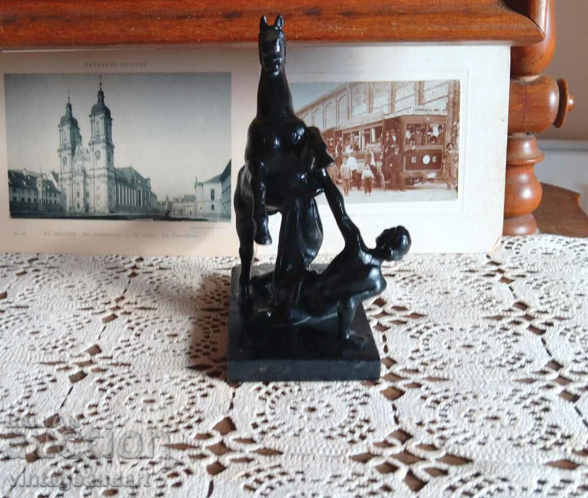 Δημοπρασία Αγαλματίδιο, φιγούρα, μεταλλικό πλαστικό, Σοβιετικό