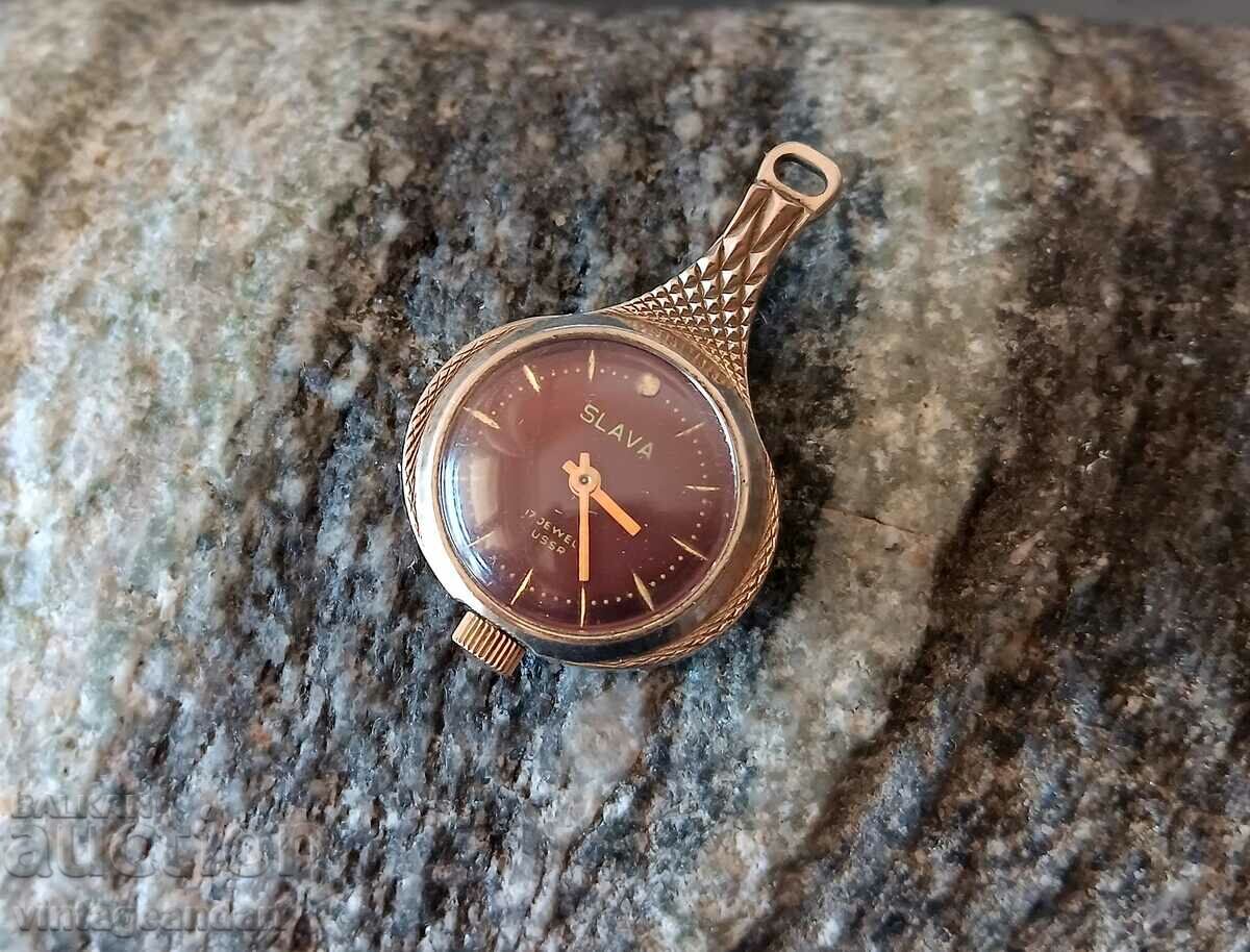 Slava watch, gold plated, AU, excellent with price 69.90 BGN | € 35.74 Slava watch, gold plated, AU, excellent with price 69.90 BGN | € 35.74