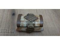 Bone forged brass box for collectors