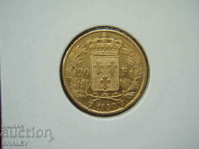 20 Francs 1830 W France - AU (Gold) with price € 1119.89 | 2190.31 BGN
