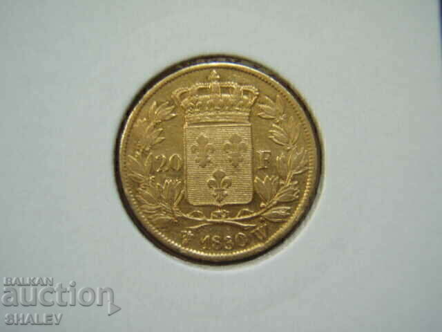 Delivery of 20 Francs 1830 W France - AU (Gold)