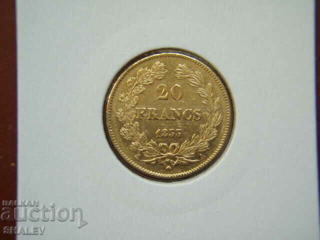 20 Francs 1833 A France (20 francs France) - AU (gold)