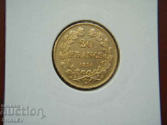 20 franci 1834 W Franța - AU (aur) cu preț € 934.89 | 1828.49 BGN