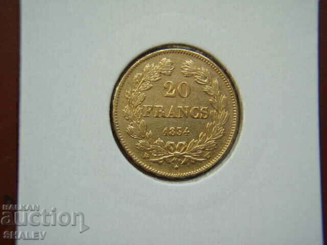 Auction 20 Francs 1834 W France - AU (Gold) Auction 20 Francs 1834 W France - AU (Gold)