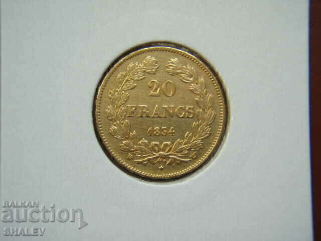 Livrarea 20 franci 1834 W Franța - AU (aur)