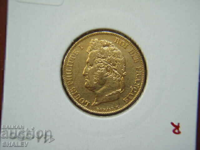 20 franci 1834 W Franța - AU (aur) - 5