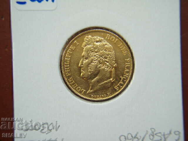 20 franci 1844 A Franța (20 franci Franța) - AU (aur) - 6