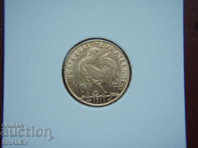 10 franci 1911 Franța /1/- XF/AU (aur) cu preț € 545.89 | 1067.67 BGN