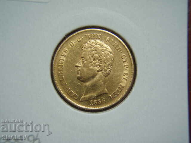 20 Lire 1836 Sardinia / Italy - XF/AU (gold) - 5 20 Lire 1836 Sardinia / Italy - XF/AU (gold) - 5