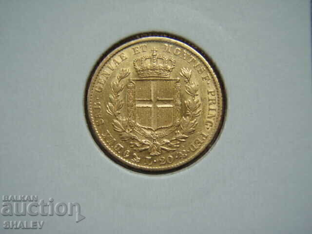 20 Lire 1836 Sardinia / Italy - XF/AU (gold) 20 Lire 1836 Sardinia / Italy - XF/AU (gold)