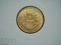 20 Lire 1836 Sardinia / Italy (Сардиния) - XF/AU (злато)