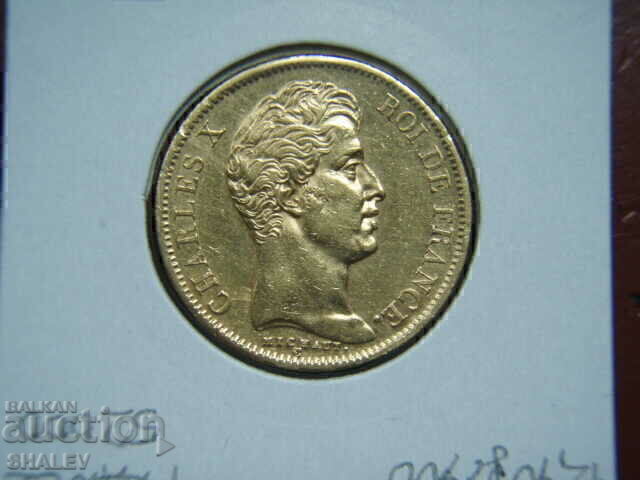 40 de franci 1828 А Franța (Franța) /2/ - XF/AU (aur) - 7 40 de franci 1828 А Franța (Franța) /2/ - XF/AU (aur) - 7