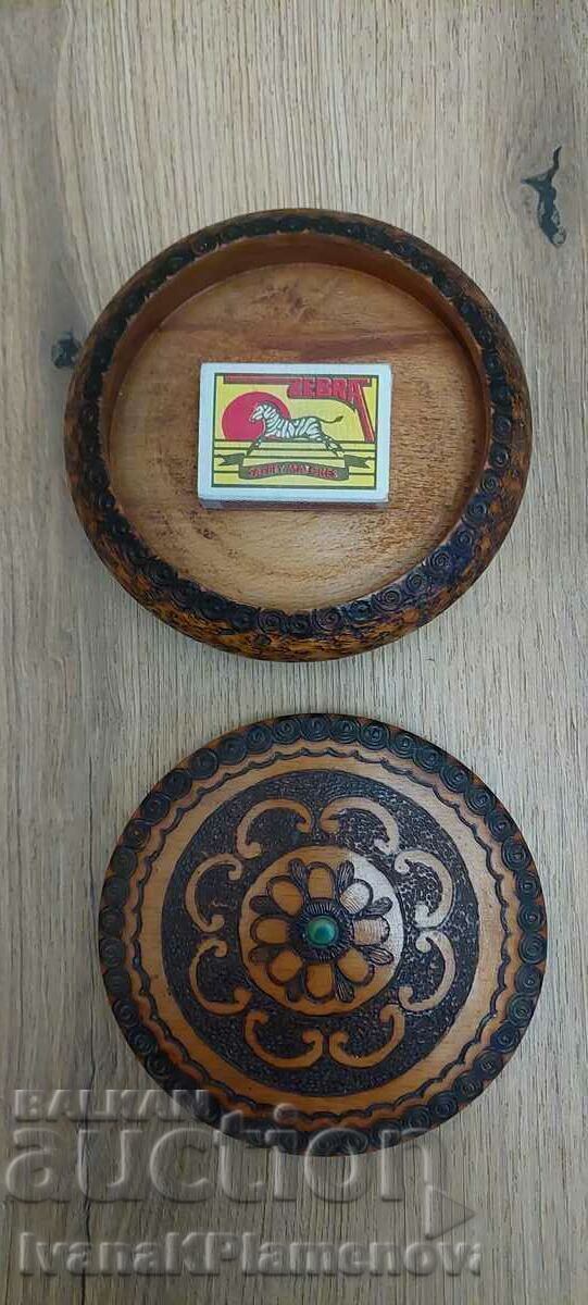 Кутийка дърво пирографирана за колекционери - 5 Кутийка дърво пирографирана за колекционери - 5