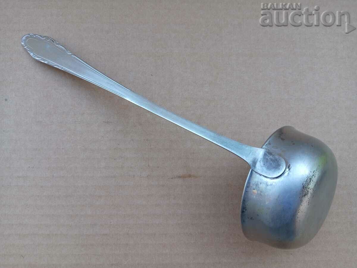 Auction Old stainless steel spoon, ladle early social, NRB Auction Old stainless steel spoon, ladle early social, NRB