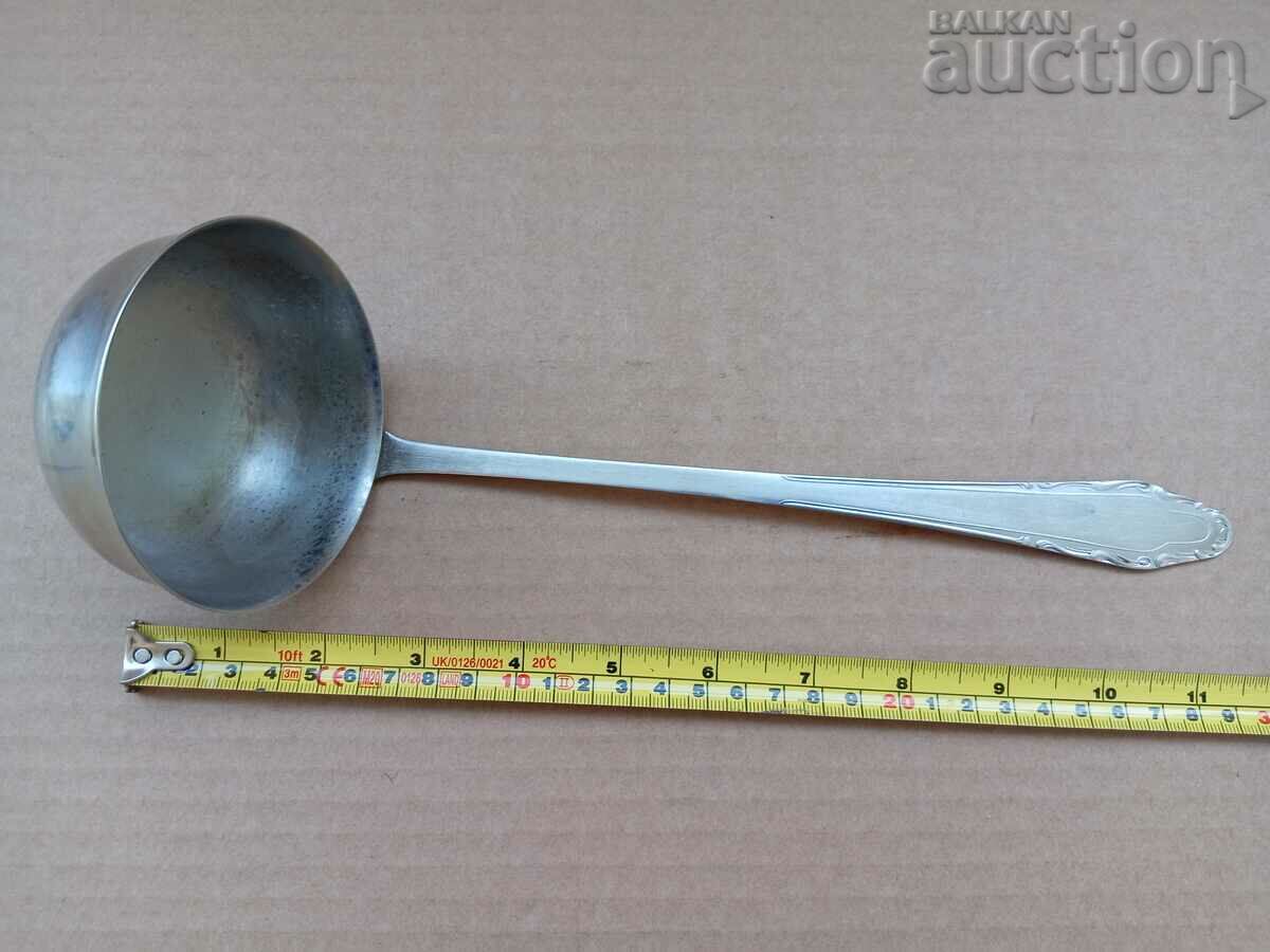 Old stainless steel spoon, ladle early social, NRB - 7 Old stainless steel spoon, ladle early social, NRB - 7