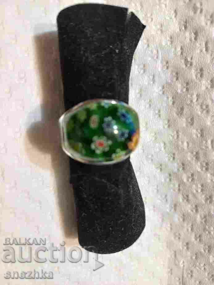 Auction Jewelry - ring Murano green Auction Jewelry - ring Murano green