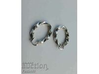 Silver earrings massive 5cm