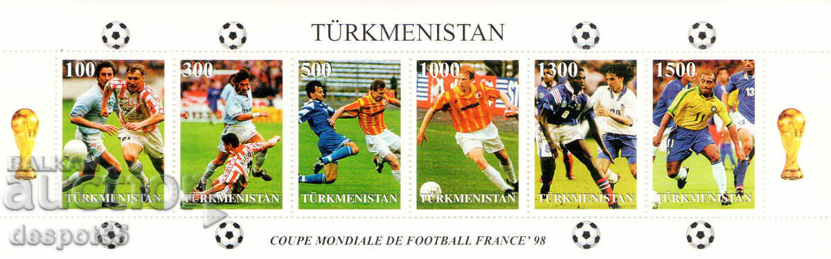 1997 Turkmenistan. World Cup in football. ILLEGAL STAMP.