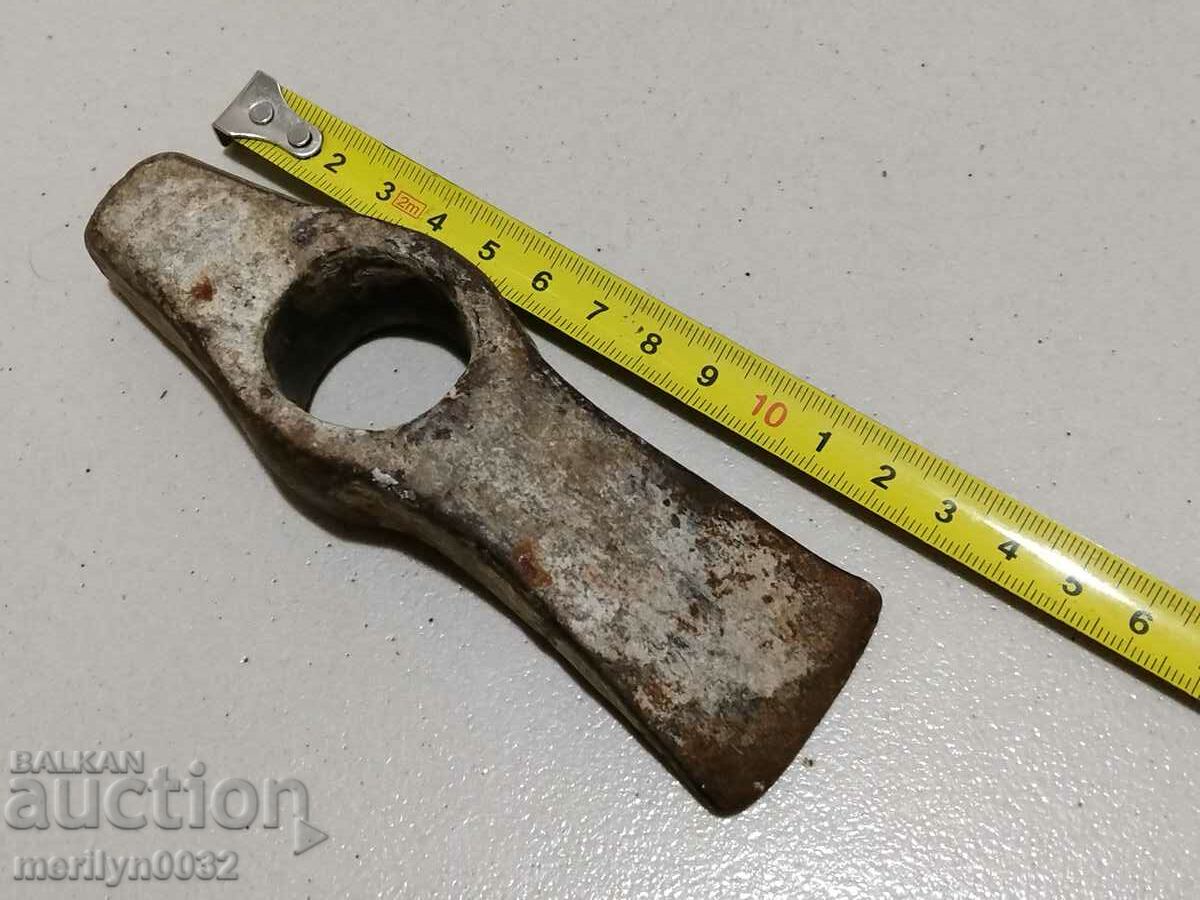 Old Bulgarian carpenter's hammer tool blade forged iron with price 30.00 BGN | € 15.34 Old Bulgarian carpenter's hammer tool blade forged iron with price 30.00 BGN | € 15.34