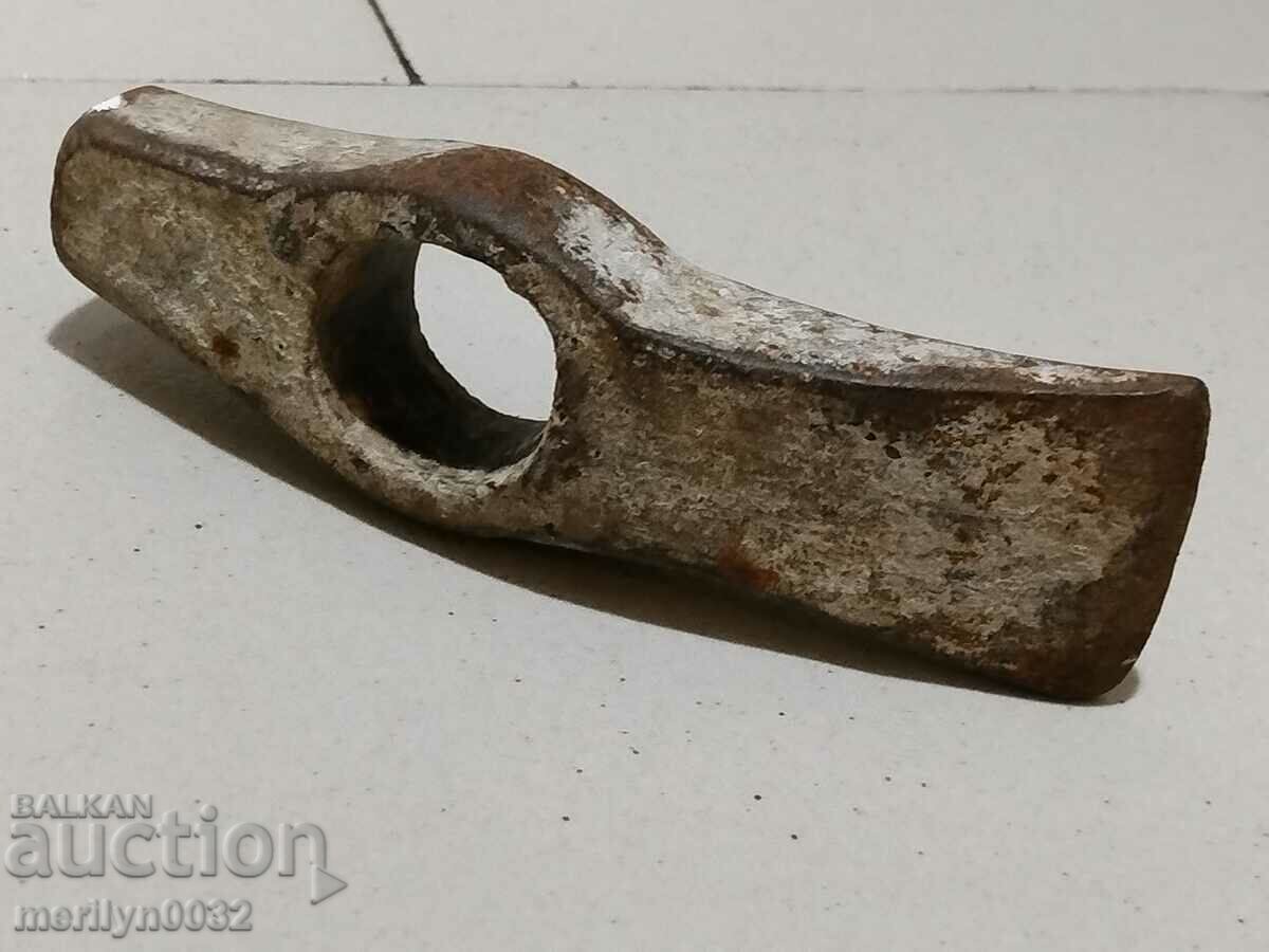 Old Bulgarian carpenter's hammer tool blade forged iron - 7 Old Bulgarian carpenter's hammer tool blade forged iron - 7