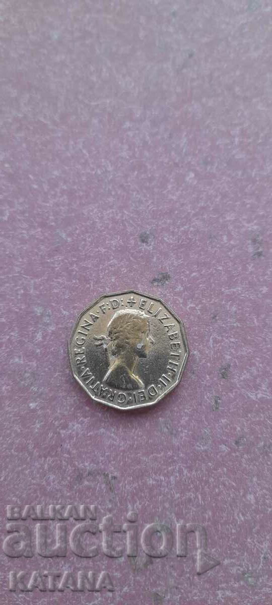 Threepence 1954