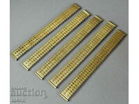 5 Old Gold Plated Extendable Chain Men's Wrist Watch