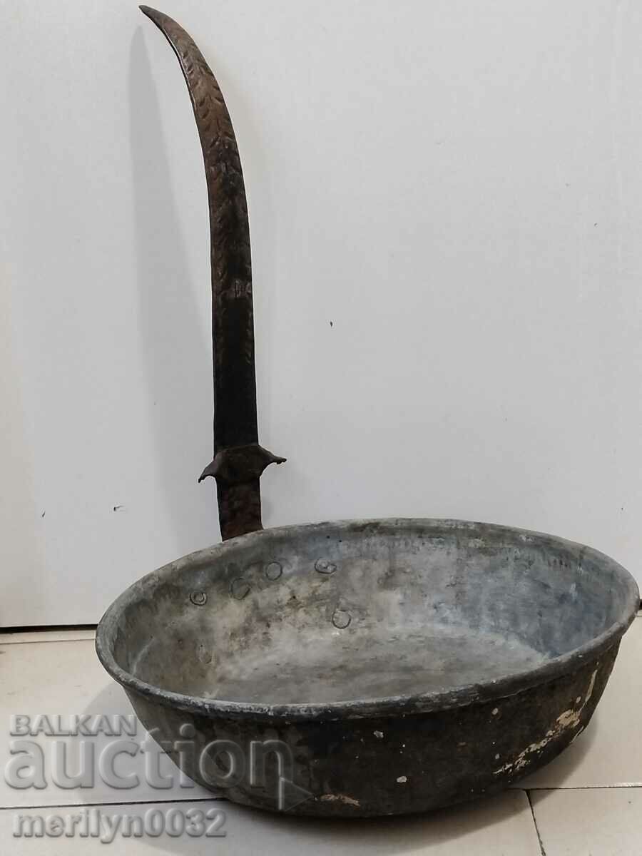 Old copper pan, copper, tray, copper vessel