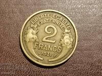 1931 2 franci