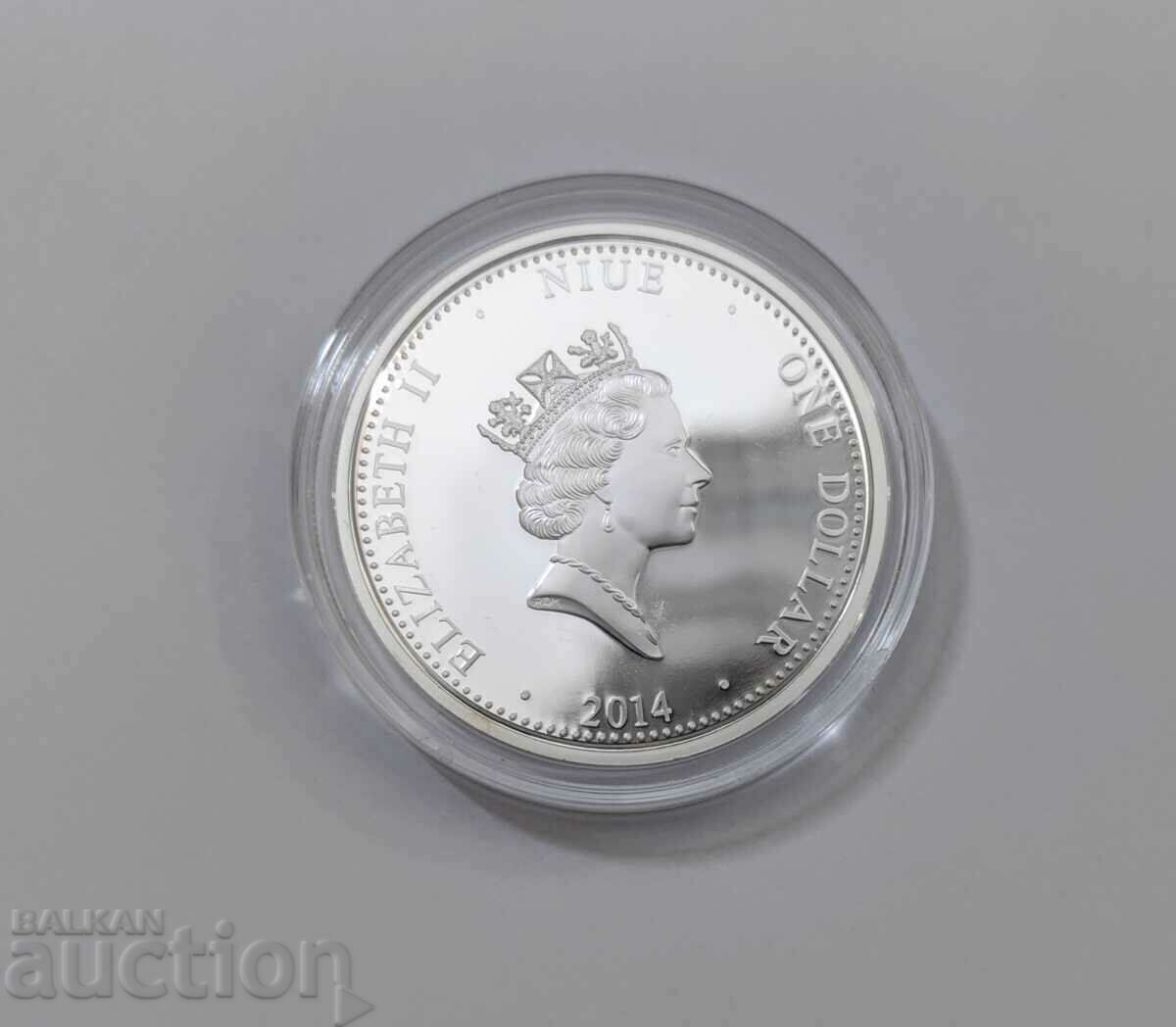 1 dollar 2014. Foreign coins with Bulgarian motifs - 6 1 dollar 2014. Foreign coins with Bulgarian motifs - 6