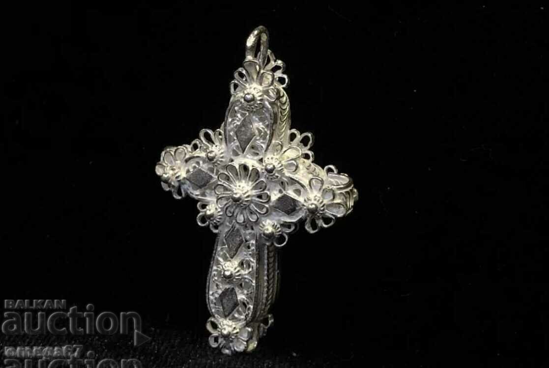 Filigree double-sided cross with price 199.00 BGN | € 101.75 Filigree double-sided cross with price 199.00 BGN | € 101.75