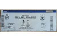 Football ticket Sepsi-CSKA, 03.08.2023