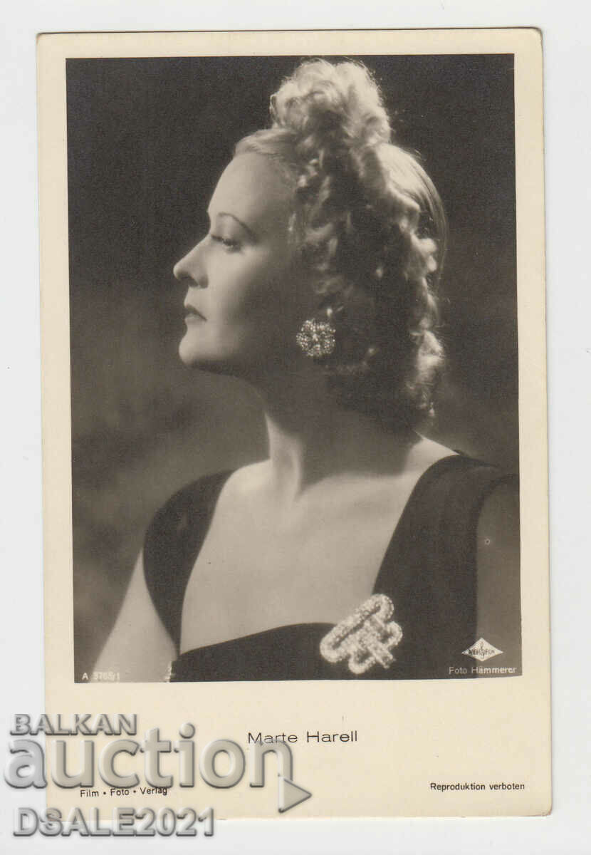 old Postcard actress MARTE HARELL /12625