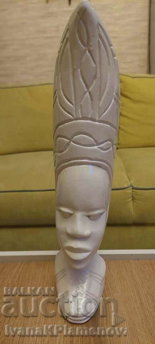 Licitație Sculptură în lemn Africa 44cm pentru colecționari