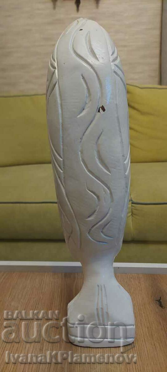 Sculptură în lemn Africa 44cm pentru colecționari - 5