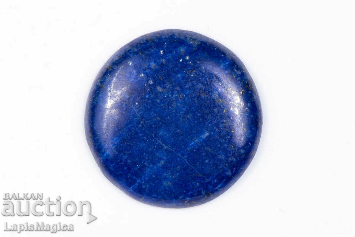 Lapis lazuli albastru 29.3ct 27mm cabochon rotund