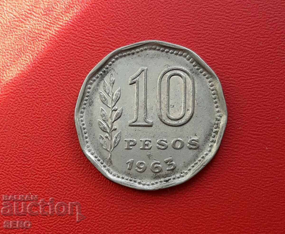 Argentina - 10 pesos 1963